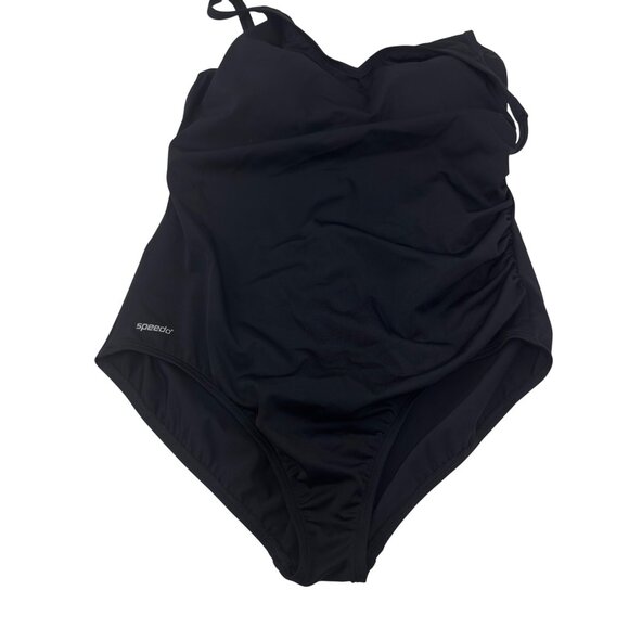 Speedo Women Black One-Piece Swimsuit Size 18 Padded Cup - Picture 2 of 10